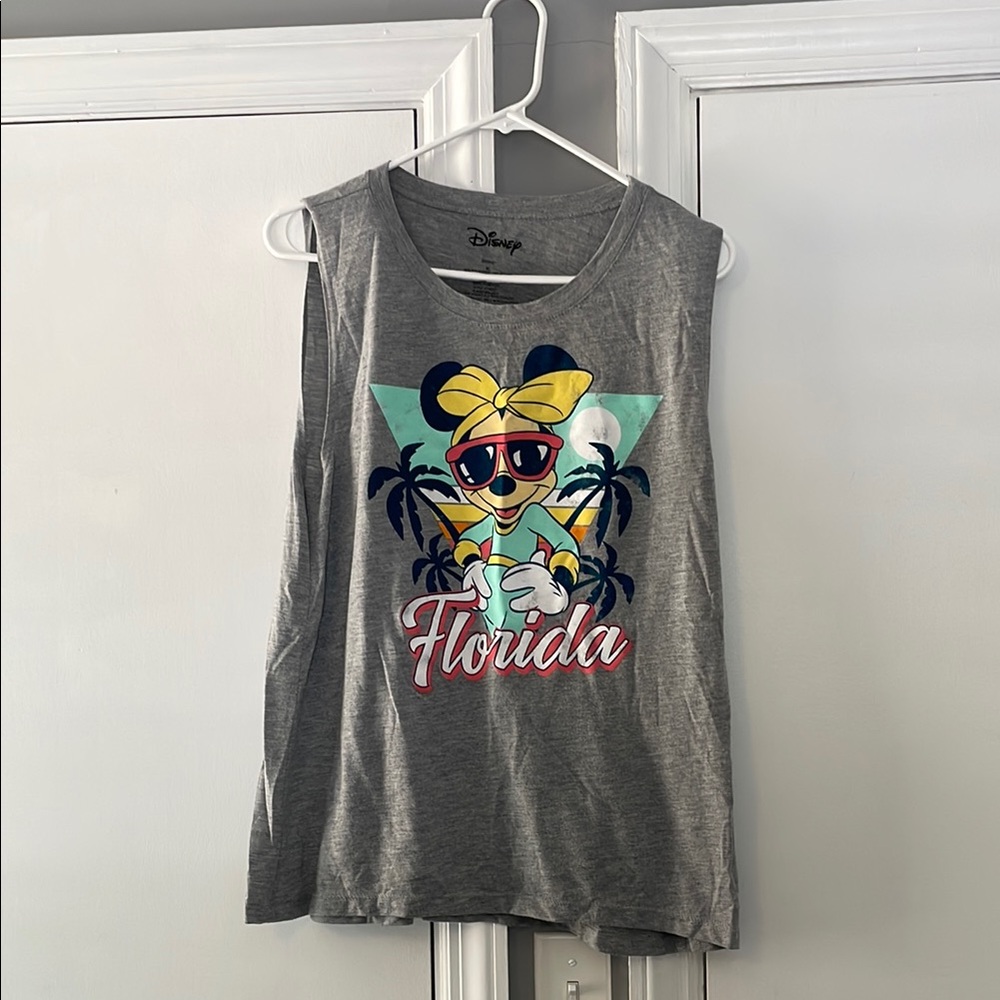 Disney Gray Tank Top with Minnie Graphic